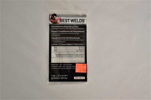 Best Welds Polycarbite Magnifying Plate - Focal Power #1.00 [L055]